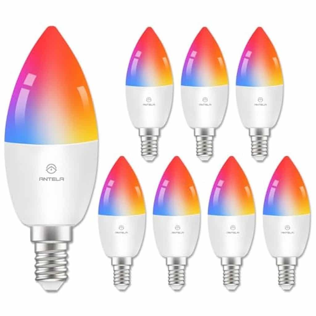 Test de l'ampoule connectée LED E14 Antela 4.5W RGB