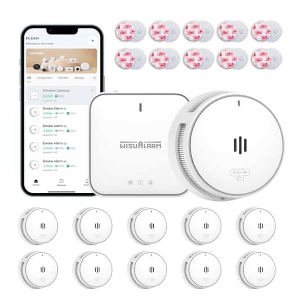Test du détecteur de fumée Wisualarm interconnecté