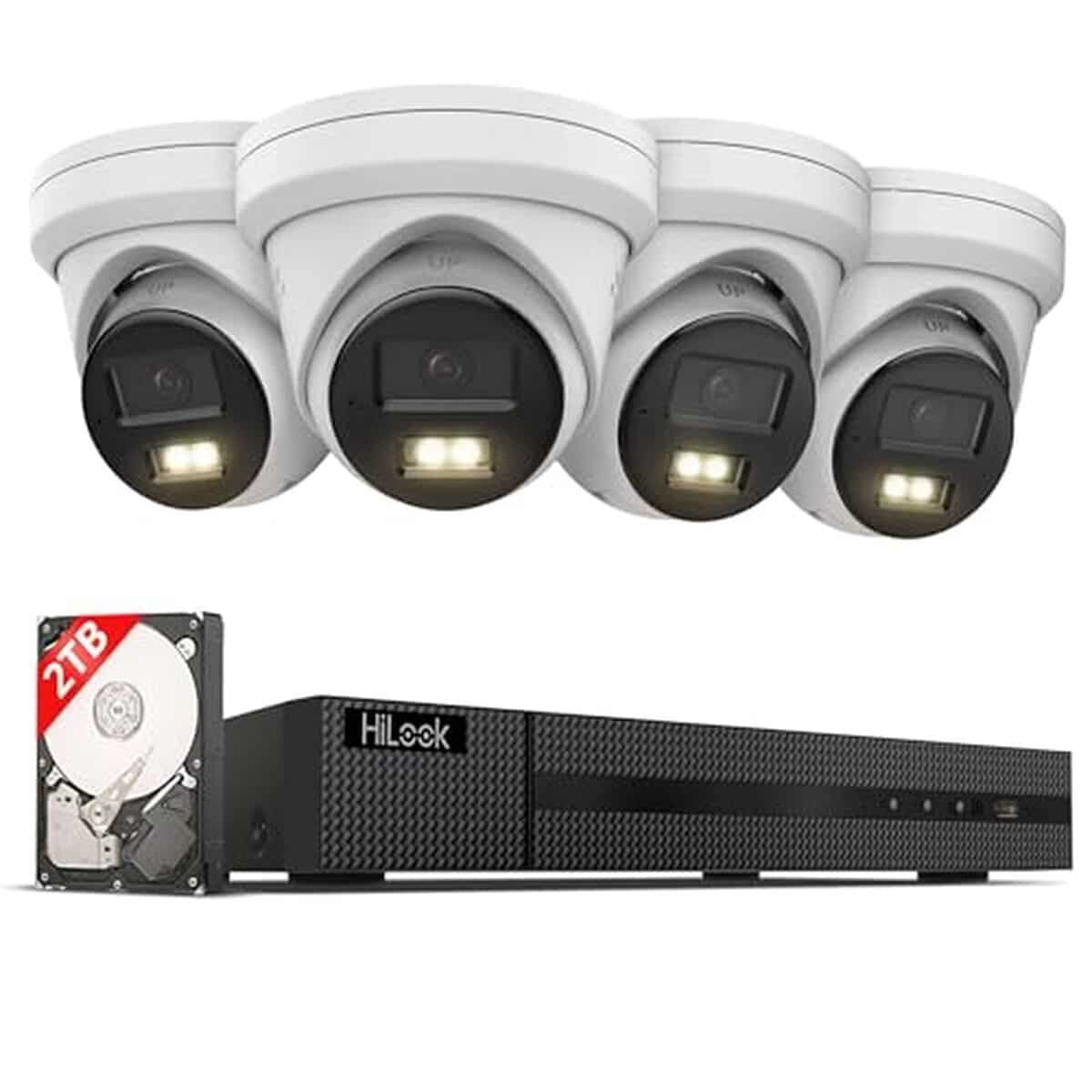 Test du kit PoE HiLook by Hikvision : sécurité 4K avec 4 caméras dôme 6MP