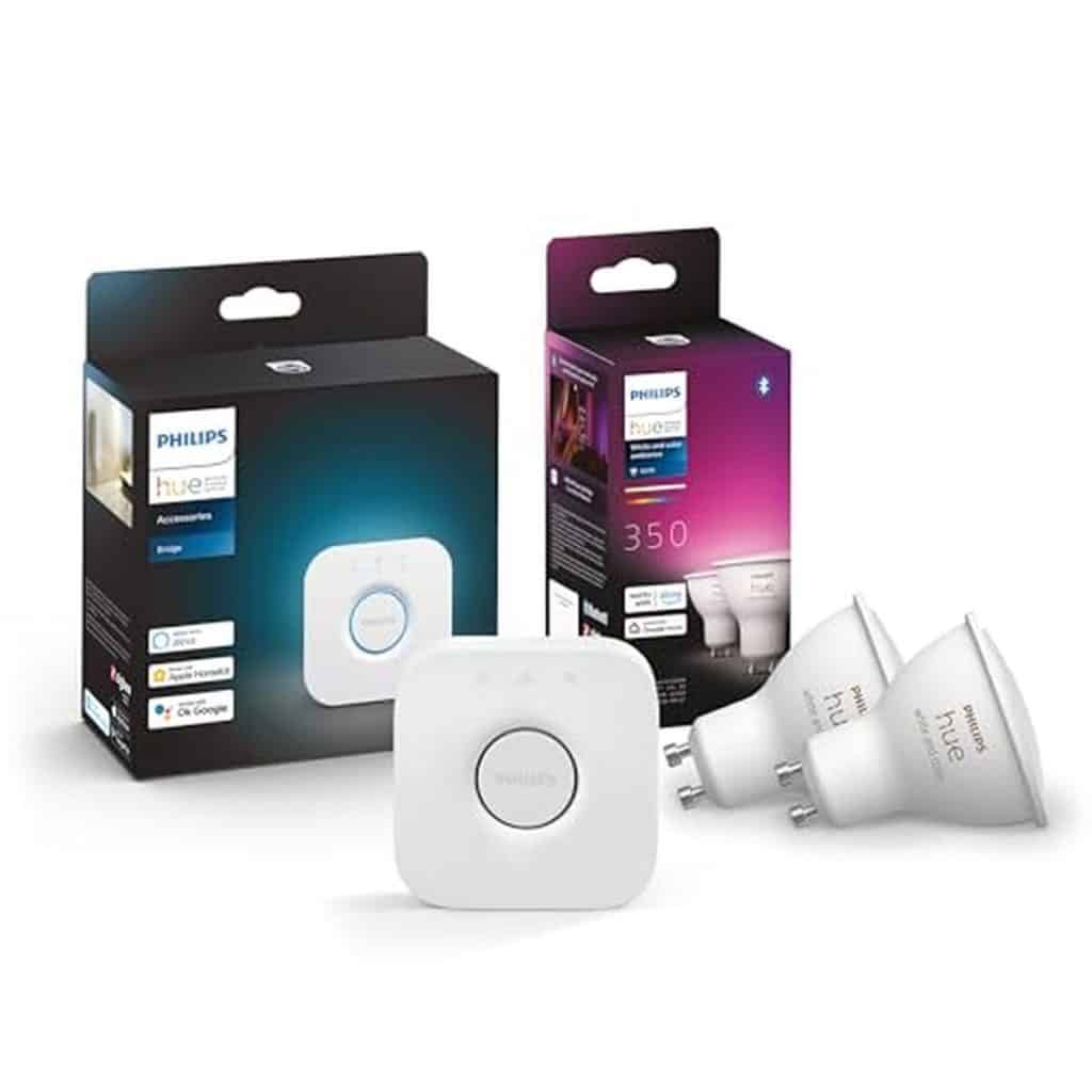 Test Philips Hue : starterkit lot 2 ampoules GU10 blanc et couleur