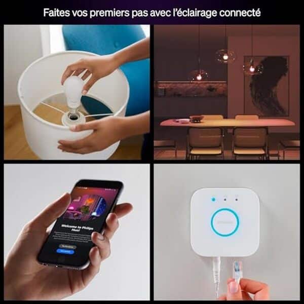 Découvrez comment le kit de démarrage philips hue essential transforme votre maison avec des solutions d'éclairage intelligentes et personnalisables