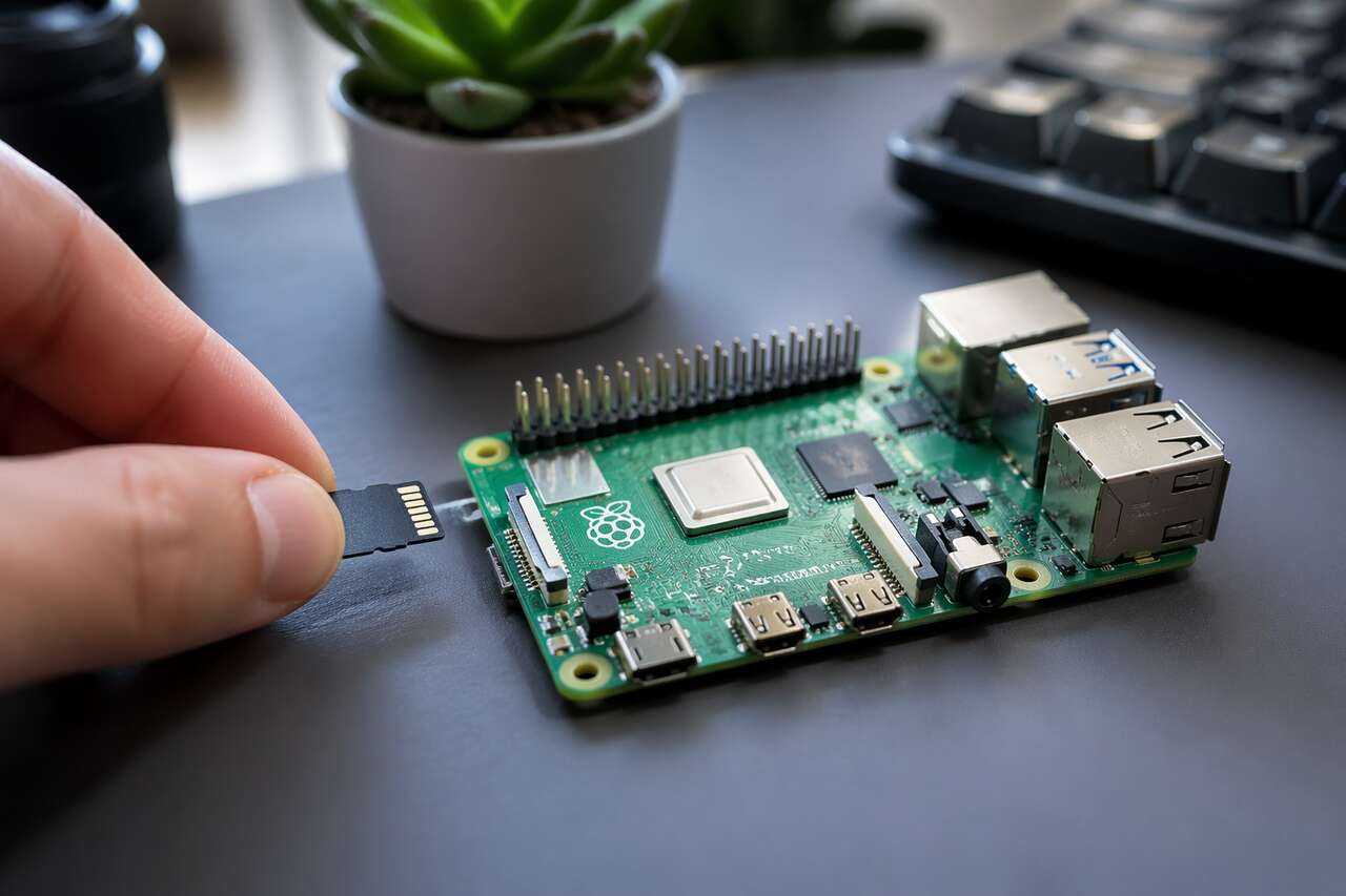 Téléchargement et écriture de l’image squeezeplug sur la carte sd
