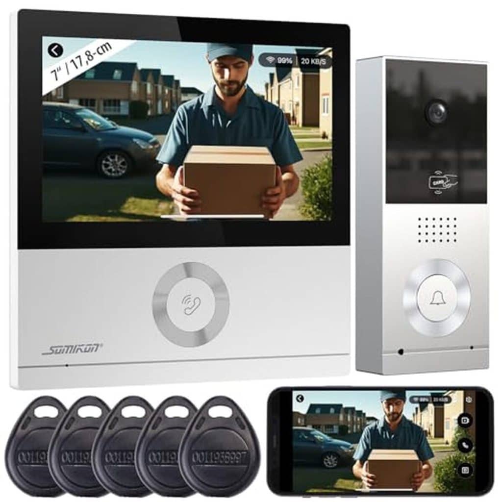 Évaluation somikon : interphone vidéo wi-fi full hd avec écran tactile 7 pouces