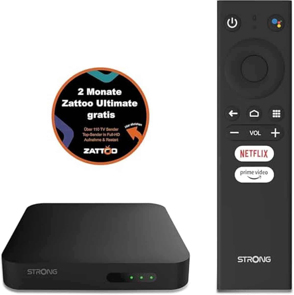 Test de la box android tv 4k ultra hd strong