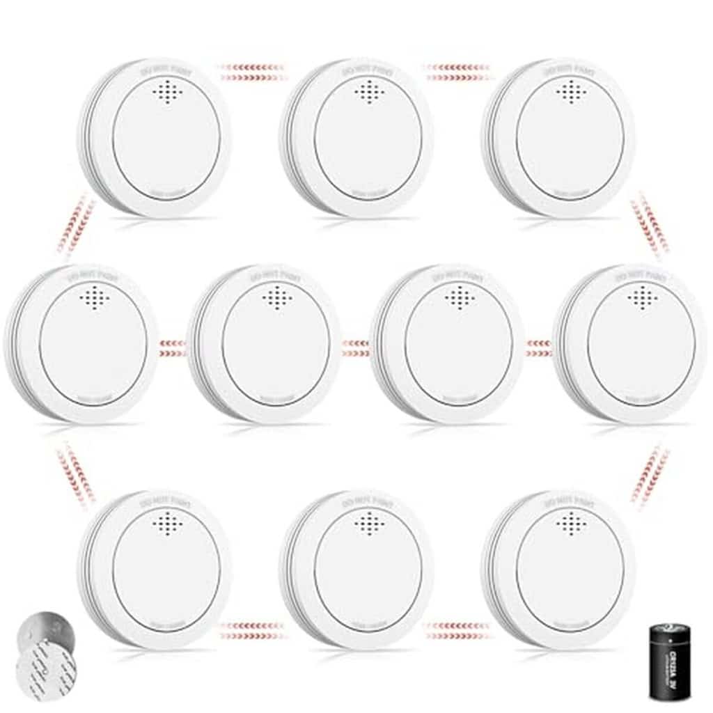 Test du détecteur de fumée TÜVRheinland avec support magnétique et alarme sonore