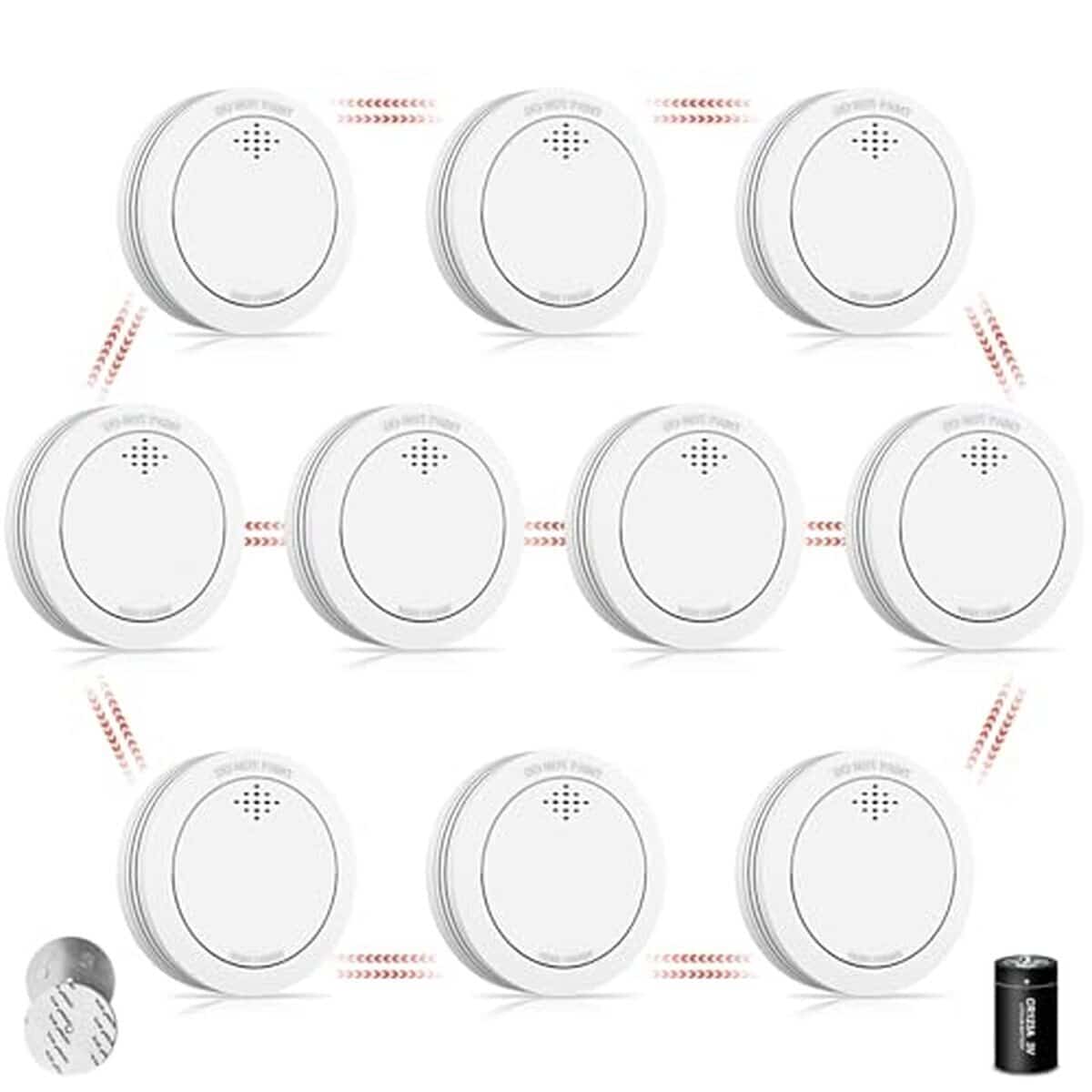Test du détecteur de fumée TÜVRheinland avec support magnétique et alarme sonore