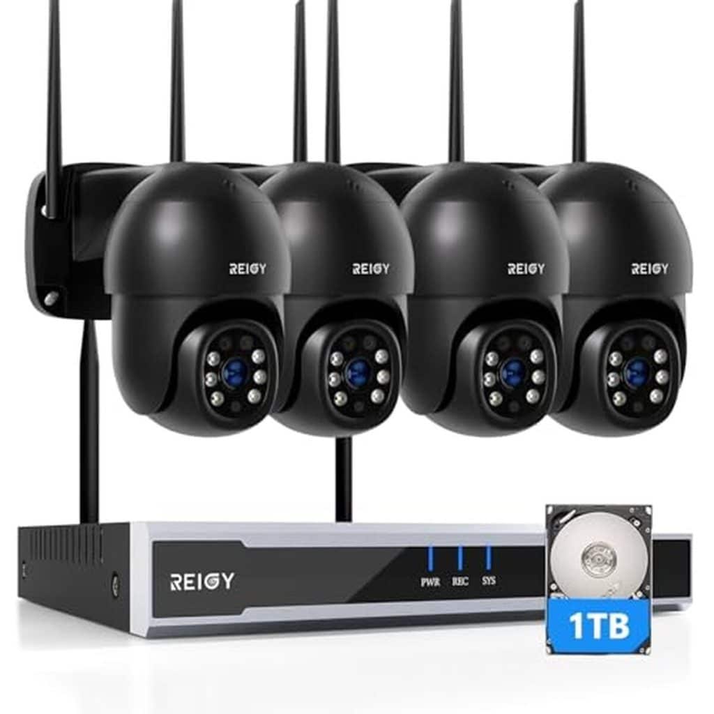 Test du kit caméra de surveillance Reigy 8MP WiFi 4K avec disque dur 1TB