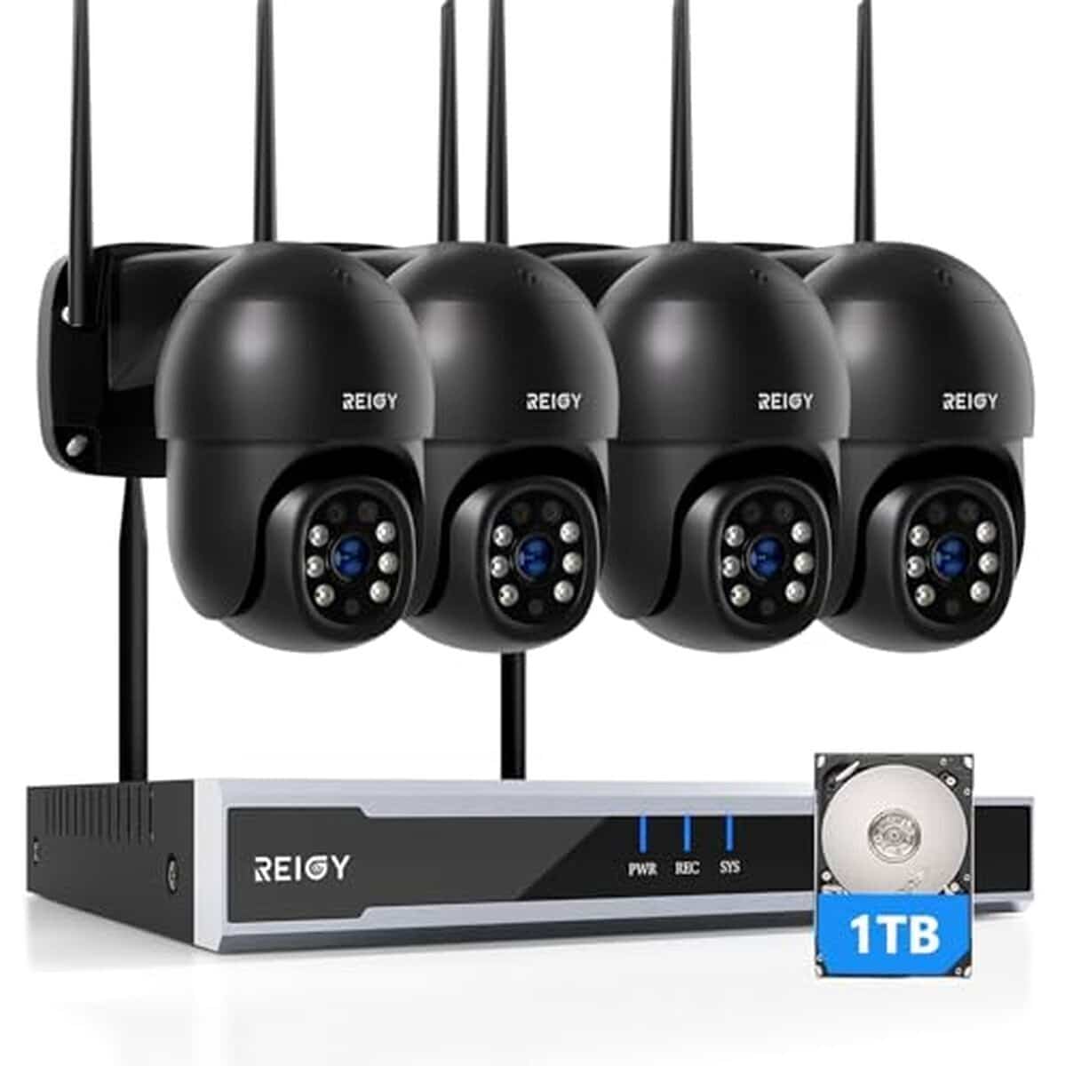 Test du kit caméra de surveillance Reigy 8MP WiFi 4K avec disque dur 1TB