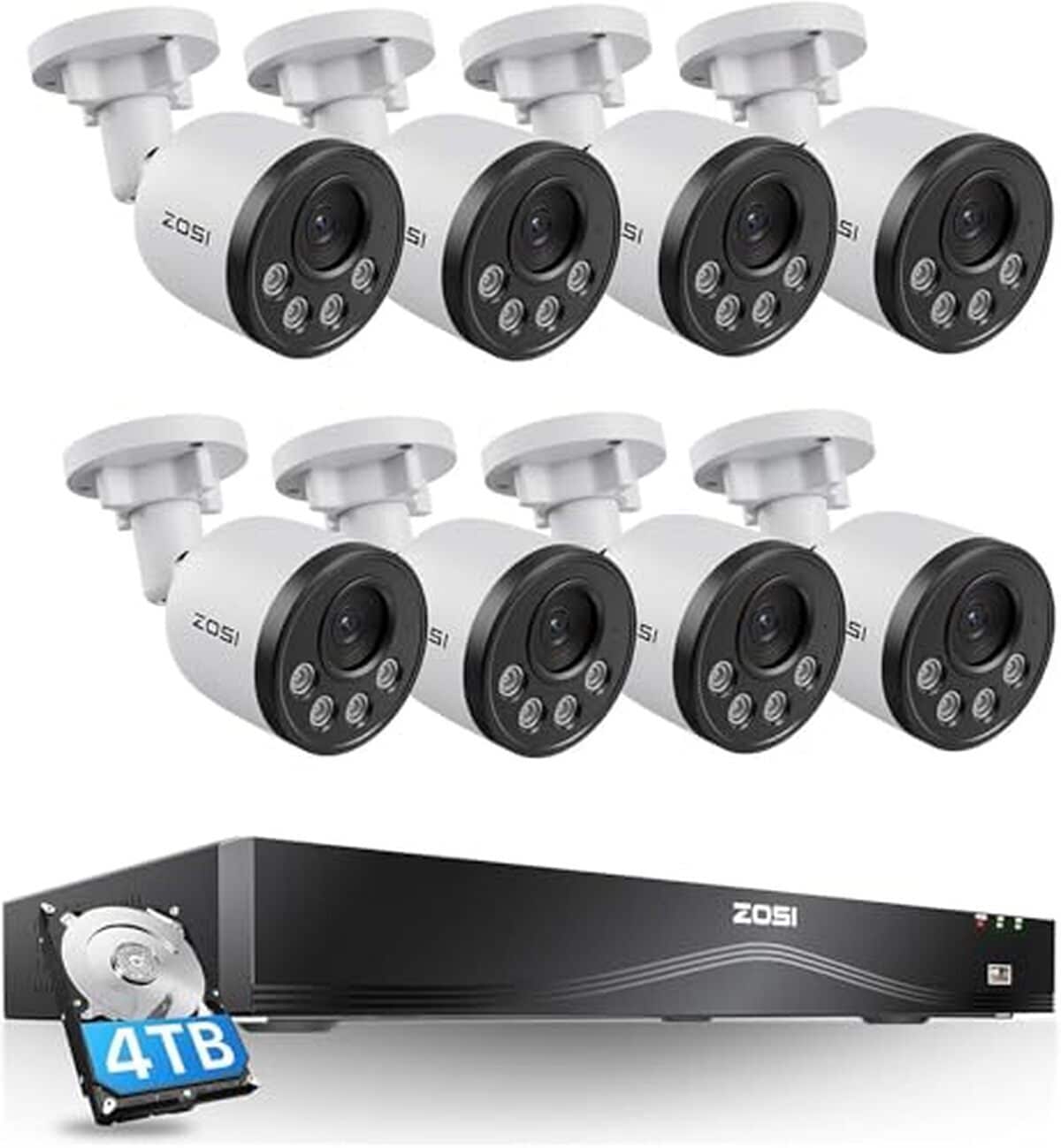 Test du kit de surveillance Zosi 4K avec détection humaine