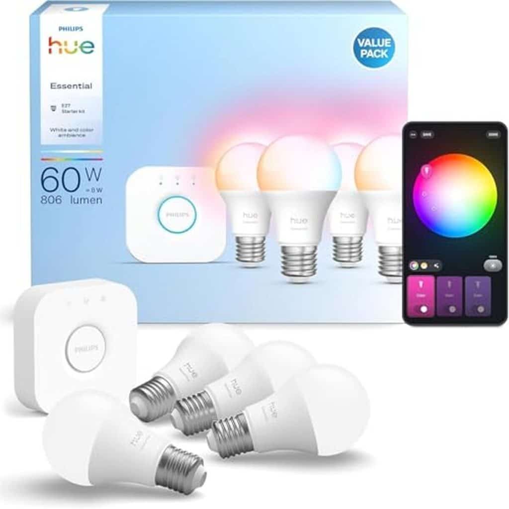 Test : kit de démarrage philips hue essential - ampoules connectées et bridge