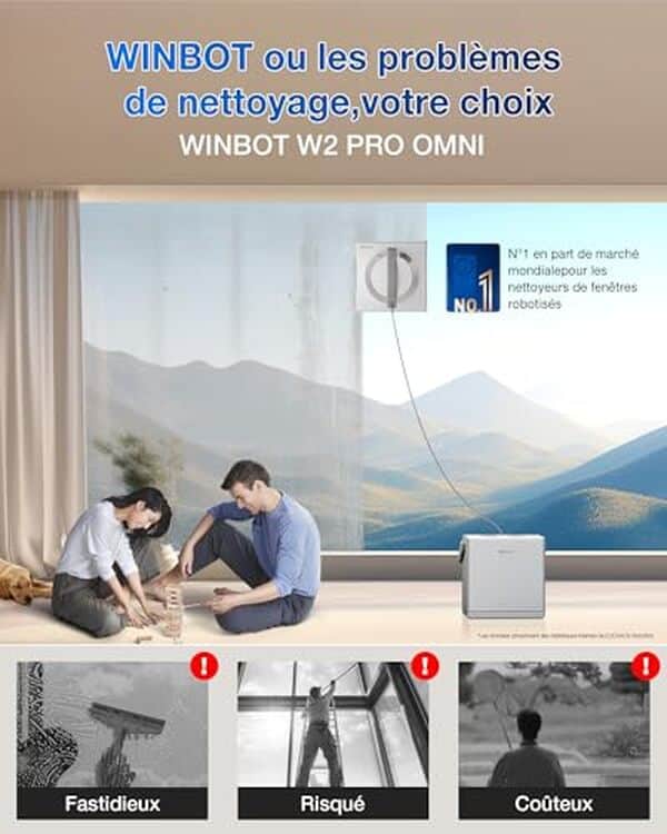 Découvrez notre test détaillé du robot nettoyeur de vitres Ecovacs Winbot W2 Pro omni : performances, fonctionnalités et avis pour des vitres impeccables sans effort. 