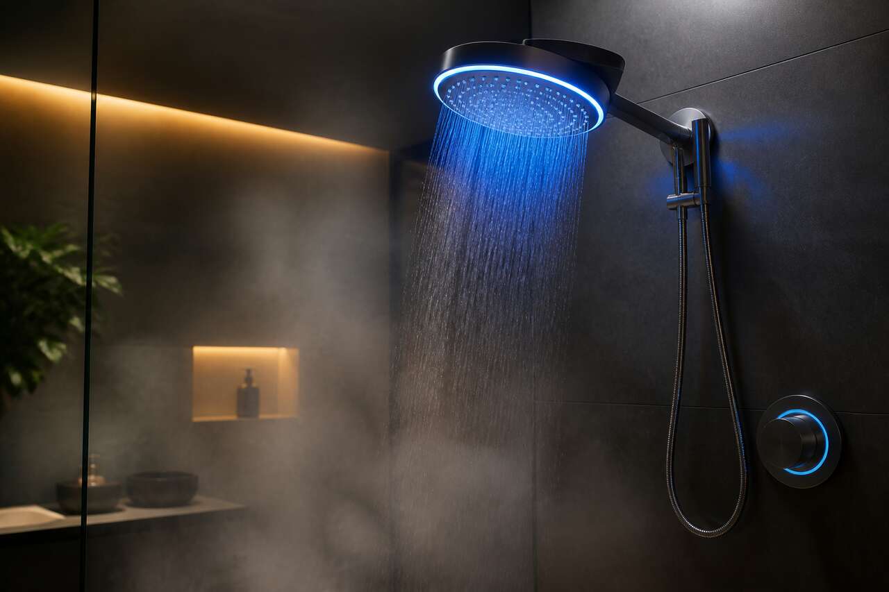 Pommeau de douche connecté Morpilot : profitez de la musique sous la douche !
