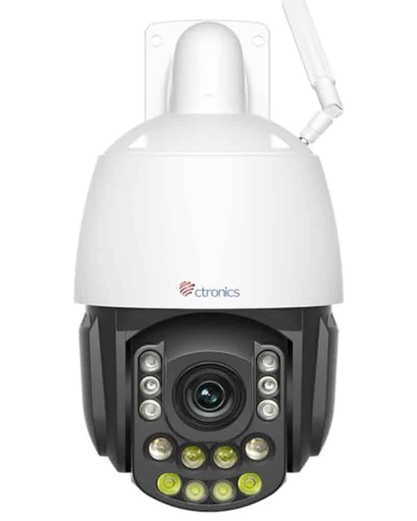 Test Ctronics 5MP caméra extérieure avec zoom 30x et vision nocturne
